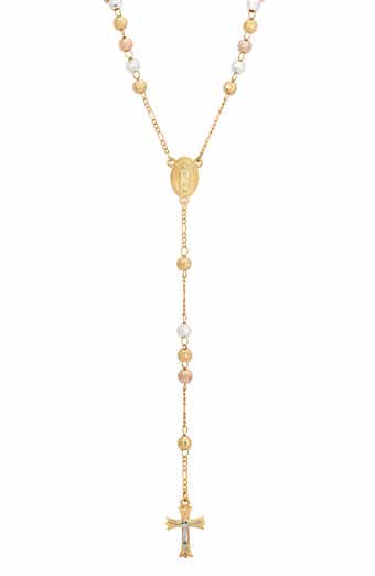 Faceted Rosary Y-Necklace