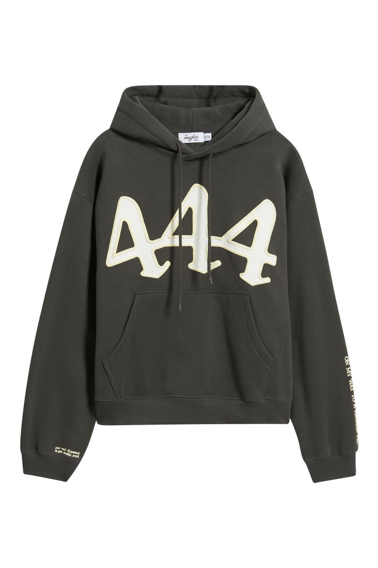 Divinely Protected Cotton Blend Hoodie, Alternate, color, CHARCOAL
