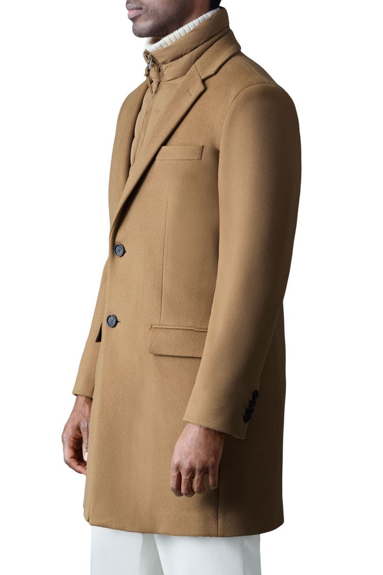 Skai-SLB Virgin Wool Coat with Removable Down Bib, Alternate, color, OTTER