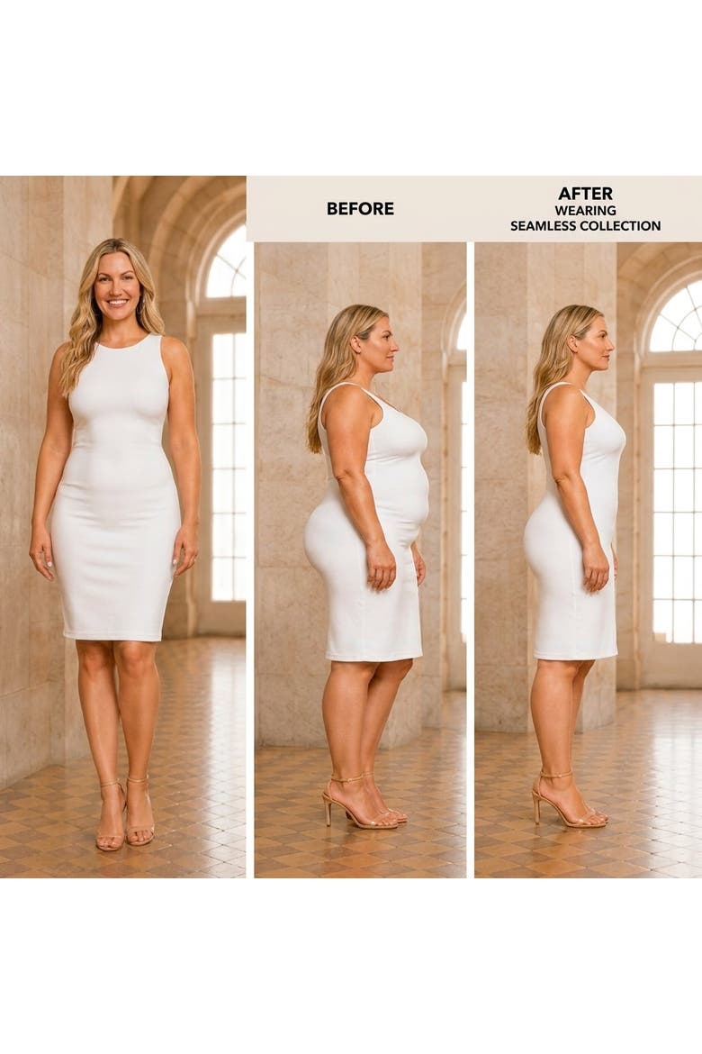 Instant Shaper Medium Control Seamless Bodysuit, Alternate, color, NUDE
