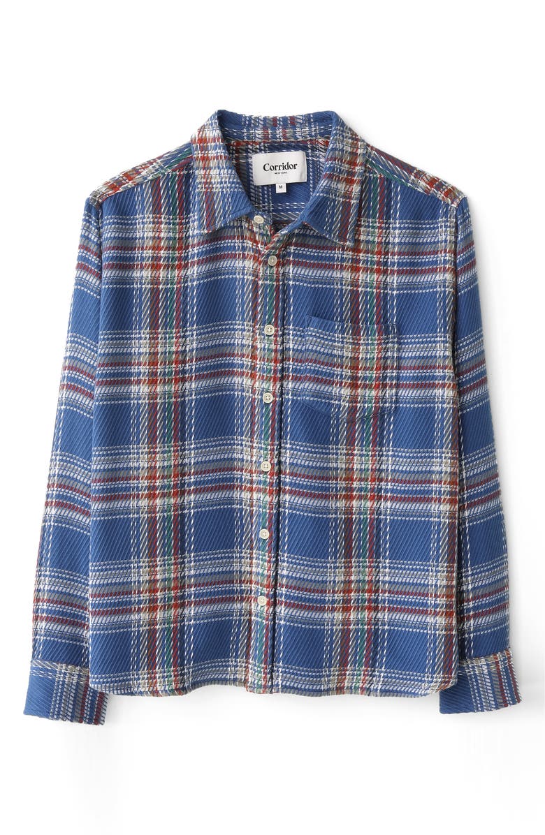 Corridor Big Twill Plaid Cotton Button-Up Shirt, Alternate, color, 