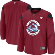 FANATICS Men's Fanatics Burgundy Colorado Avalanche Team Practice Jersey