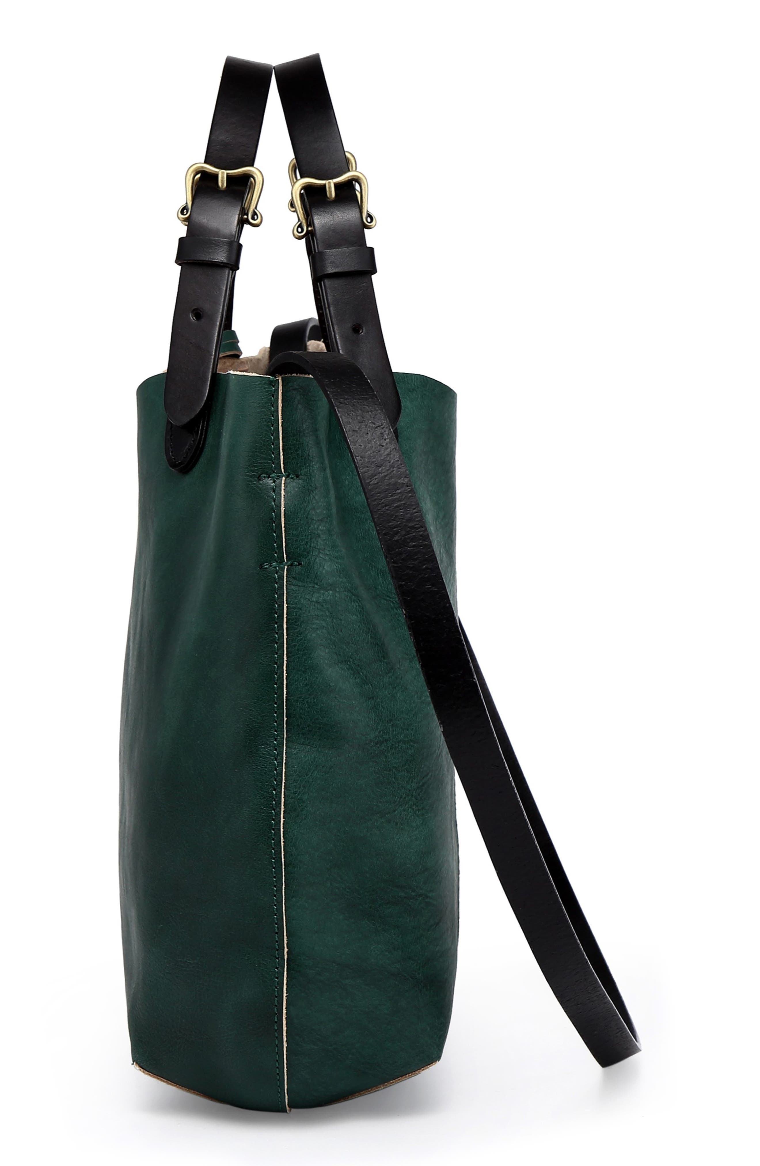 OLD TREND Dip Dye Leather Mini Tote, Alternate, color, Vintage Green