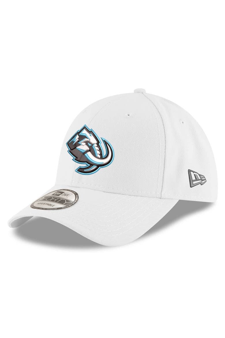 Men's New Era  White Utah Mammoth 9FORTY Adjustable Hat, Main, color, White