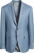 Canali Kei Trim Fit Light Blue Cashmere Sport Coat