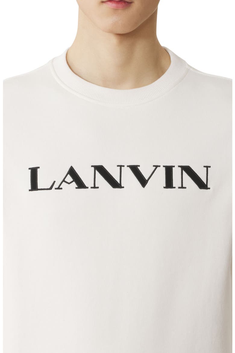 Embroidered Cotton Sweatshirt, Alternate, color, Cloth
