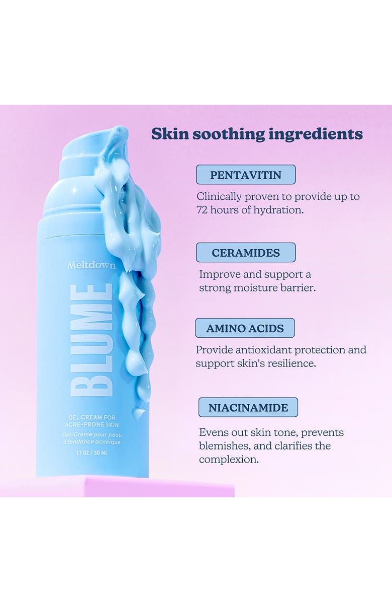 BLUME Meltdown Gel Cream for Acne-Prone Skin, Alternate, color, 