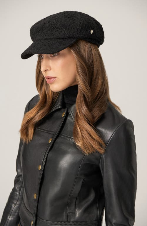 Helen Kaminski Ange Newsboy Cap In Black
