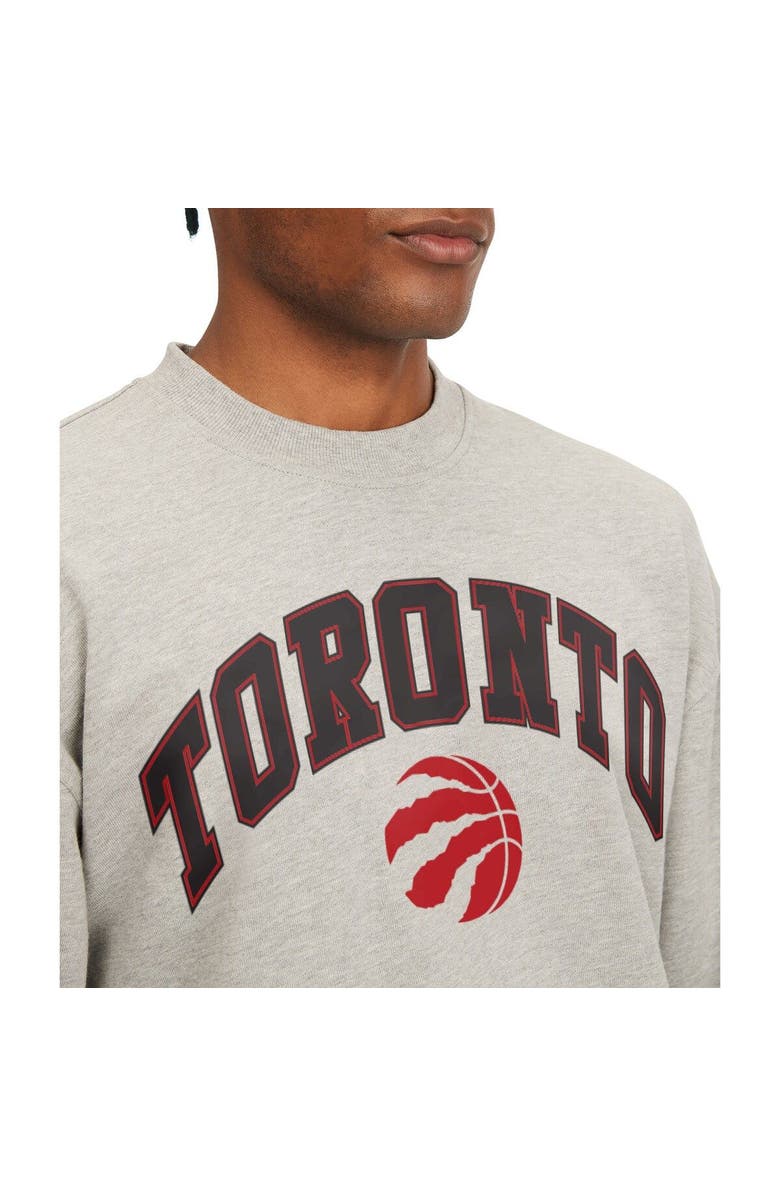 TOMMY JEANS Men's Tommy Jeans Gray Toronto Raptors James Patch Pullover Sweatshirt, Alternate, color, Gray