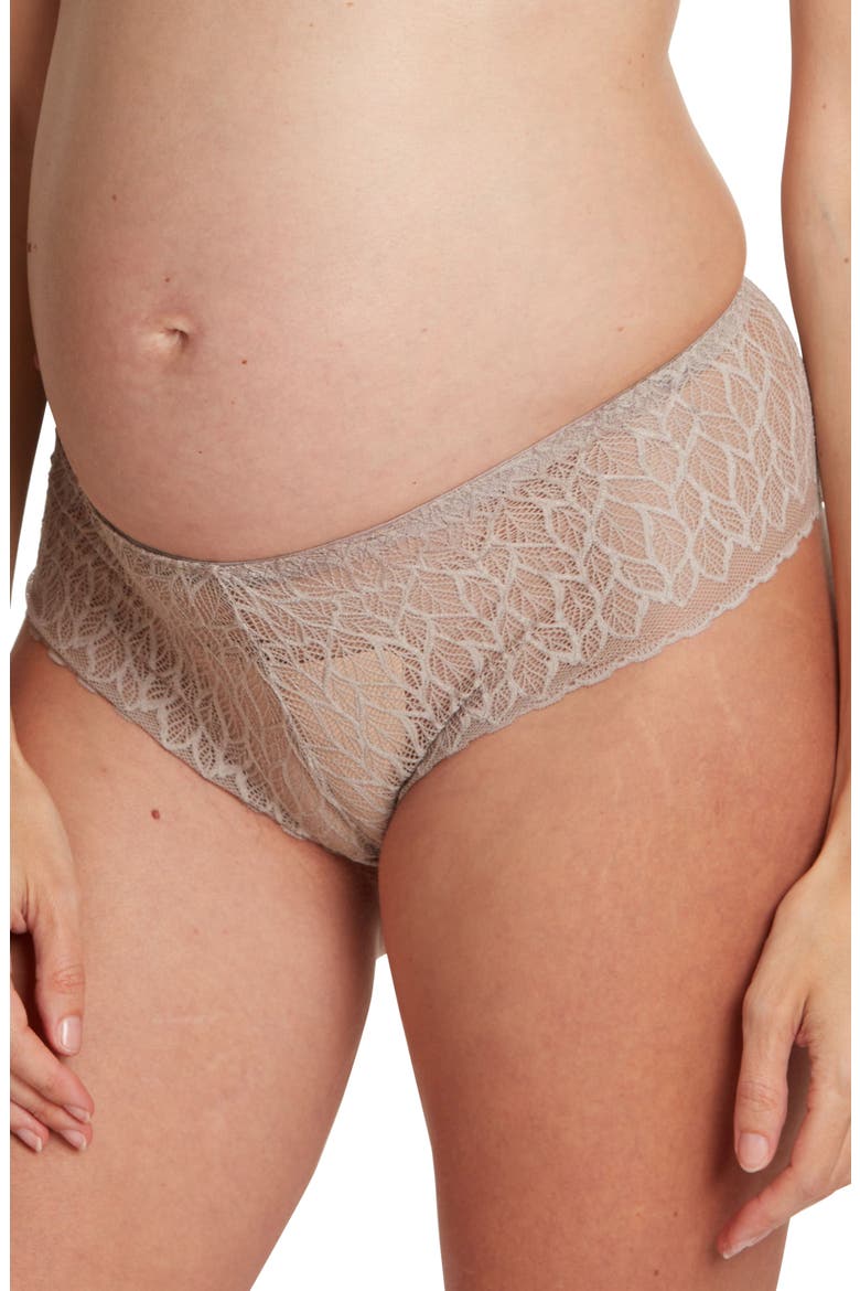 Bliss Maternity Shorty Panties, Main, color, TAUPE