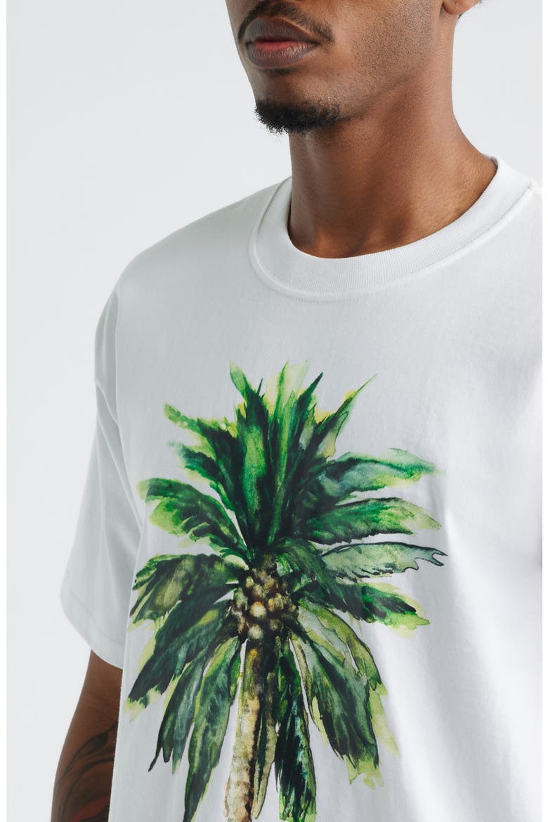 Palm Graphic T-Shirt, Alternate, color, WHITE