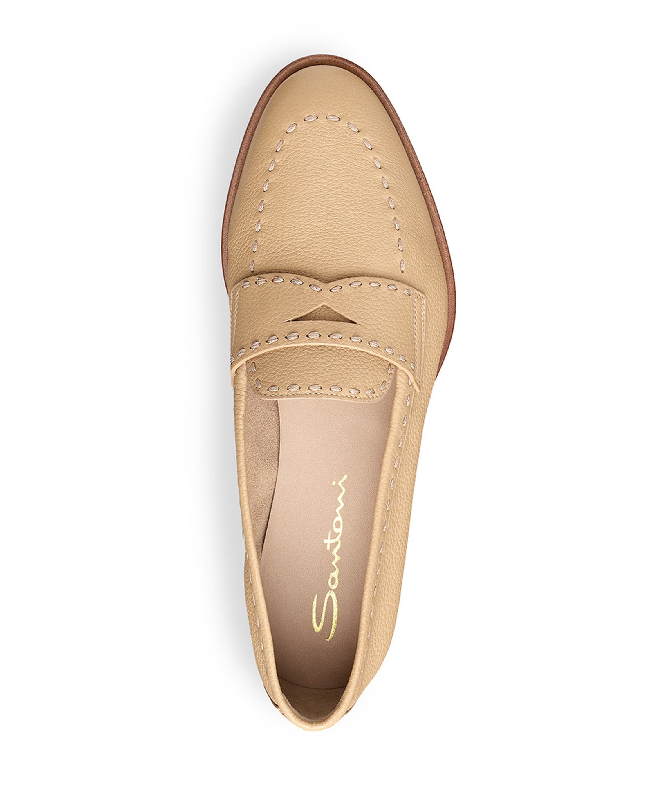Women's Leather Penny Loafer, Alternate, color, Light Brown