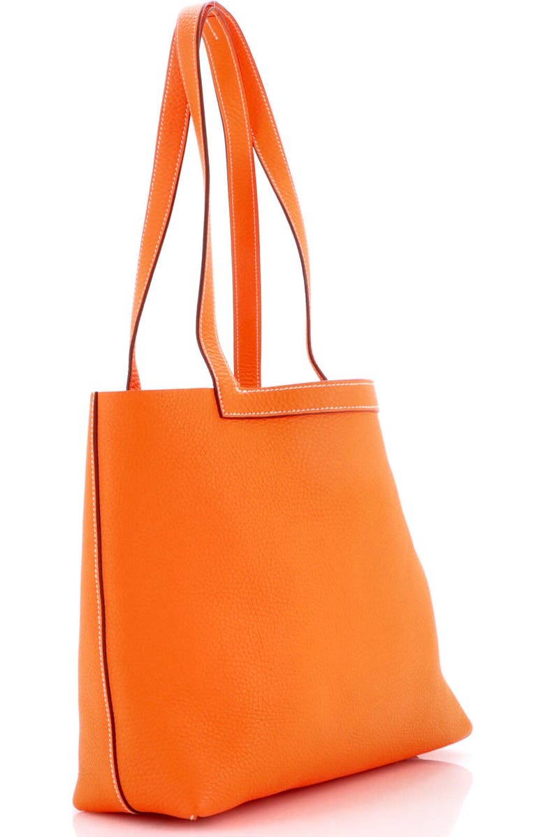 Pre-Owned Hermes Cabasellier Tote Clemence 31, Alternate, color, Orange Minium