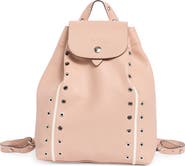 Longchamp Grommet Stud Leather Backpack