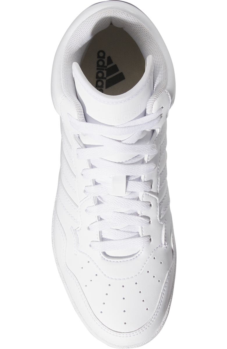 adidas Hoops 4.0 Mid Sportswear Basketball Sneaker, Alternate, color, White/ White/ Black