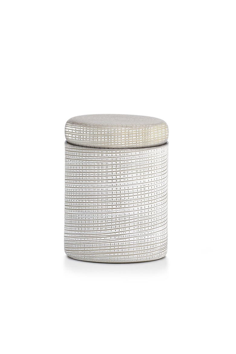 Woven Platinum Canister, Main, color, SILVER