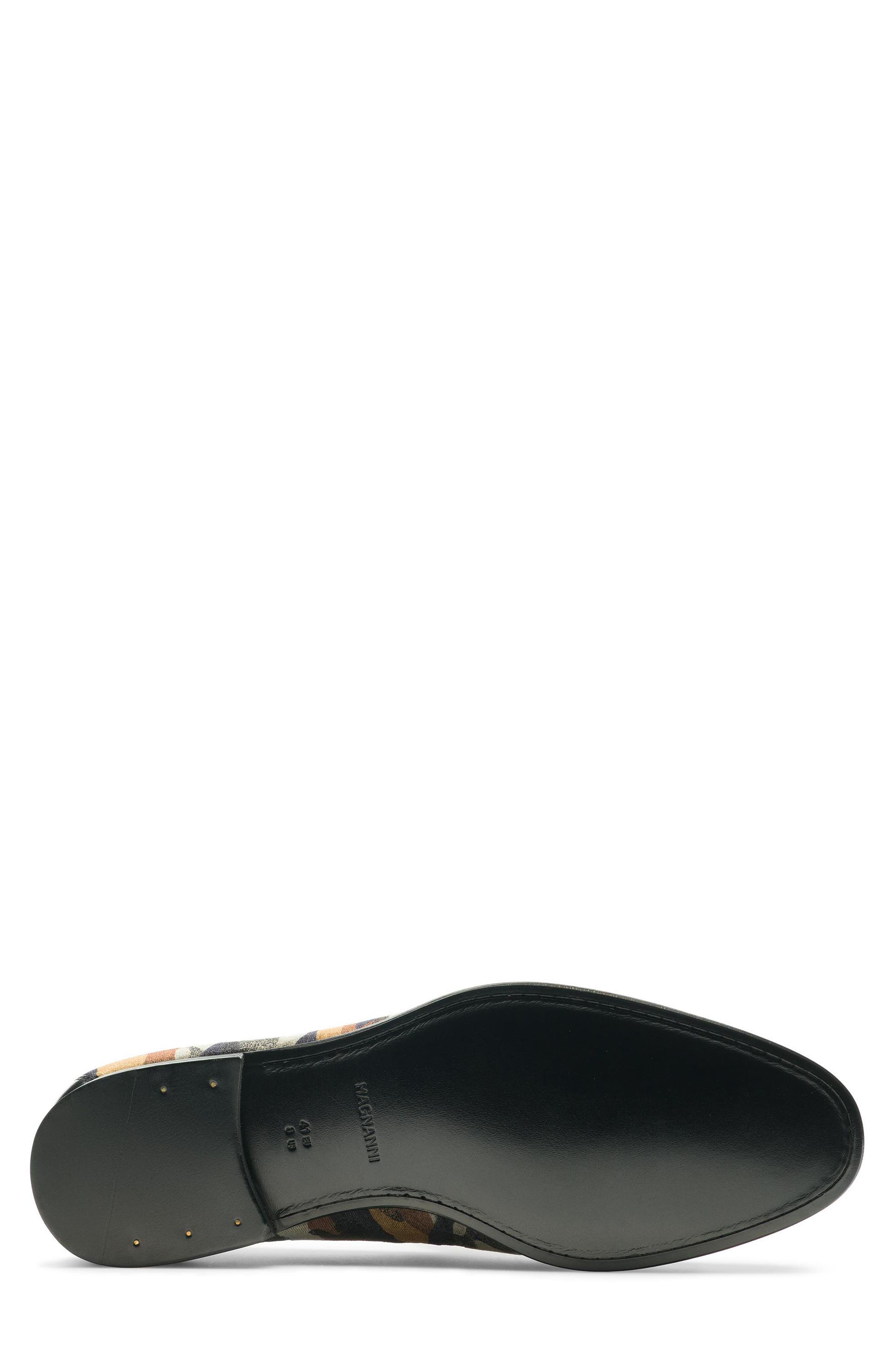 Magnanni Jareth Camo Velvet Loafer, Alternate, color, 