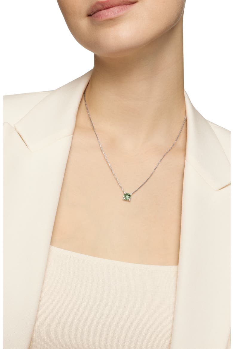 Chatelaine® Pendant Necklace with Diamonds, Alternate, color, PRASIOLITE