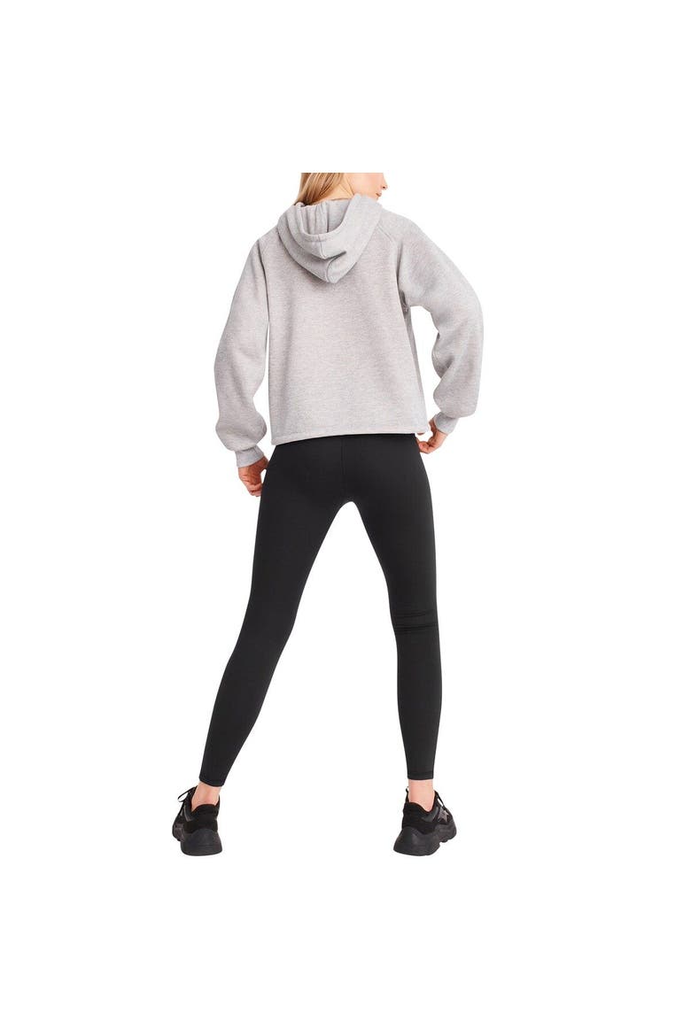 Women's DKNY Sport Heather Gray Los Angeles Chargers Debbie Dolman Raglan Pullover Hoodie, Alternate, color, Heather Gray