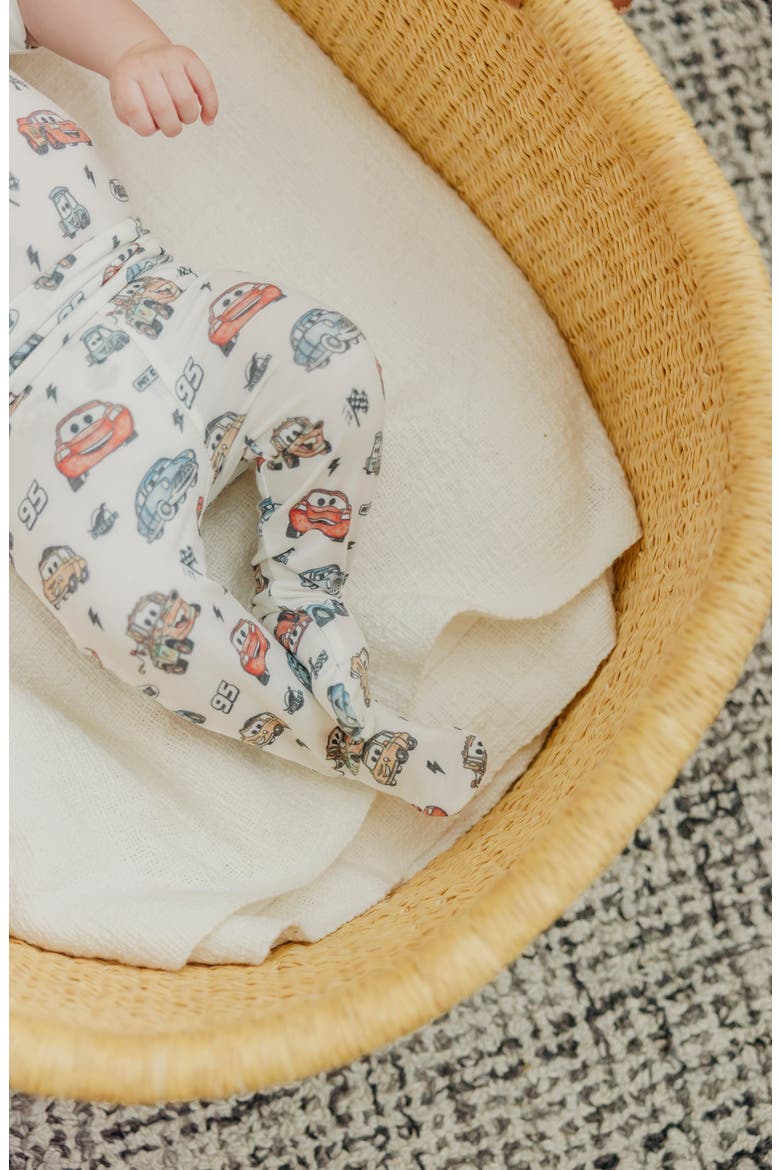 Pixar Cars Print Footed Pants, Alternate, color, PIXAR CARS