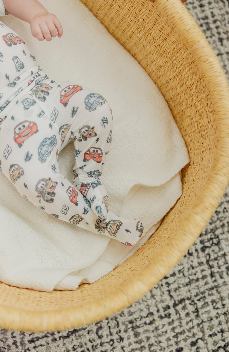 Copper Pearl Pixar Cars Print Footed Pants, Alternate, color, Pixar Cars