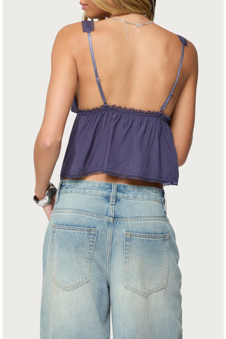 Andea Babydoll Camisole Top, Alternate, color, NAVY