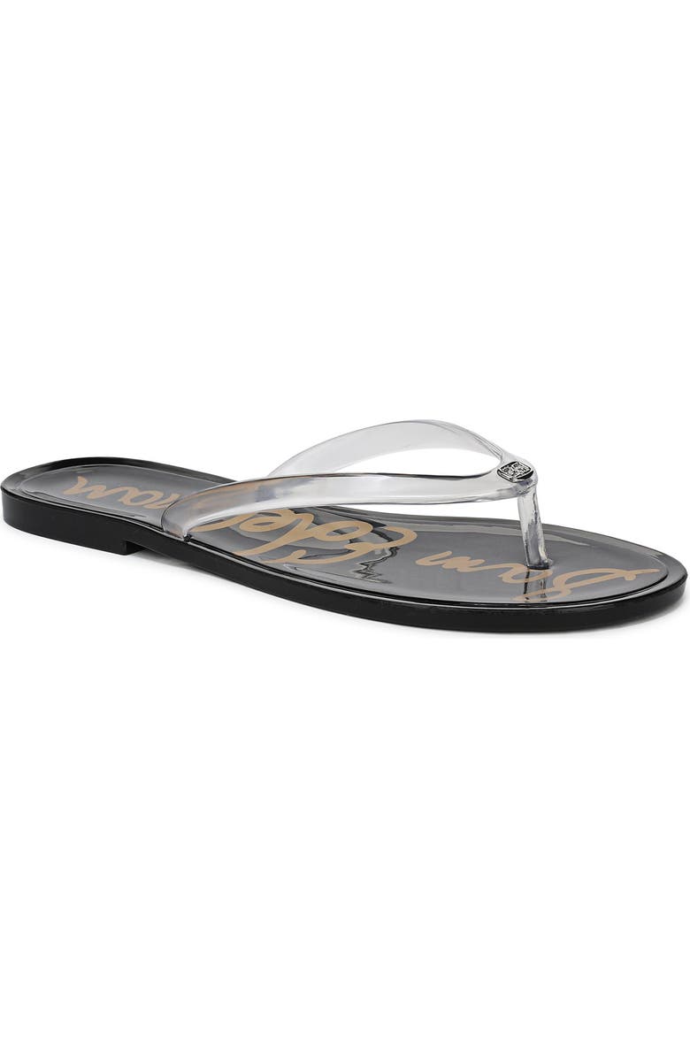 Sam Edelman Dean Flip Flop, Main, color, Clear Grey