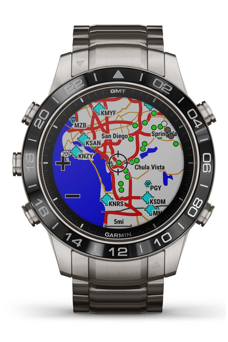 MARQ Aviator GPS Smart Watch, 46mm, Alternate, color, SLATE GREY