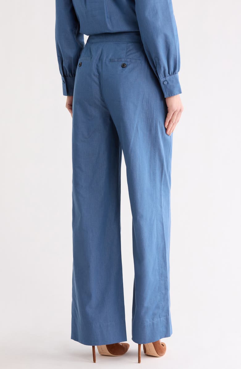 Derek Lam 10 Crosby Eli Wide Leg Pants, Alternate, color, Medium Blue