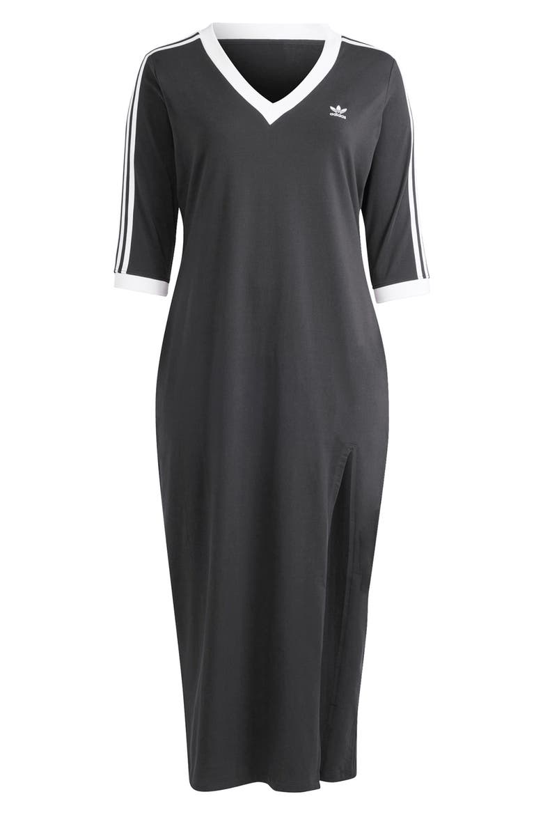 Lifestyle V-Neck Maxi Dress, Alternate, color, BLACK