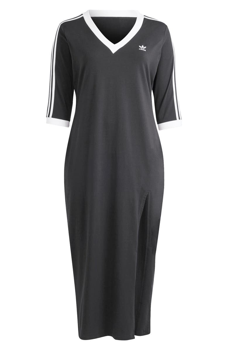 adidas Originals Lifestyle V-Neck Maxi Dress, Alternate, color,