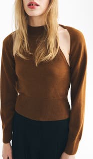 MANGO Cutout Sweater