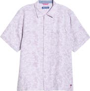 Tommy Bahama Torres Gardens Floral Jacquard Short Sleeve Button-Up Shirt