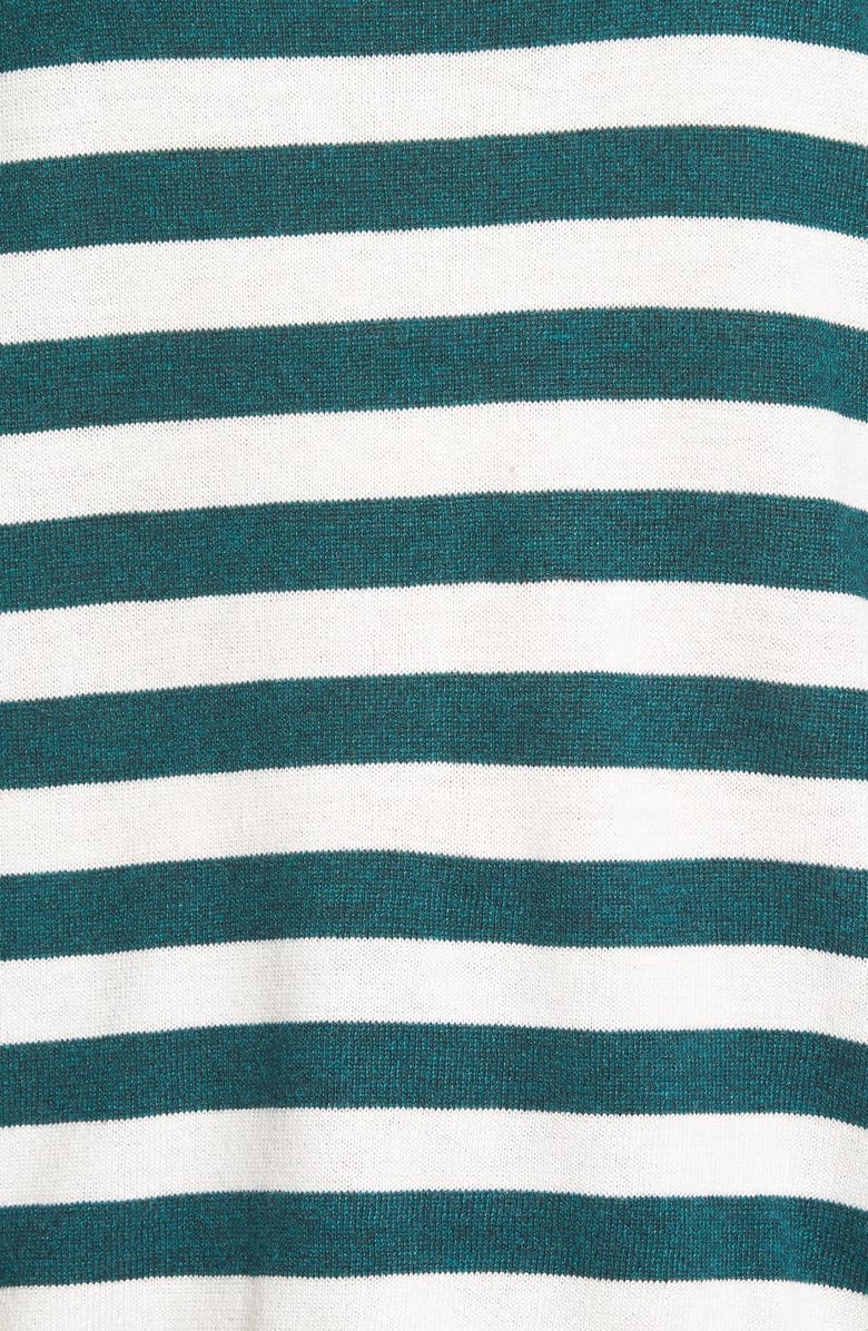 BP. Stripe Scoop Neck Pullover, Alternate, color, Teal Cyrus Alice Stp