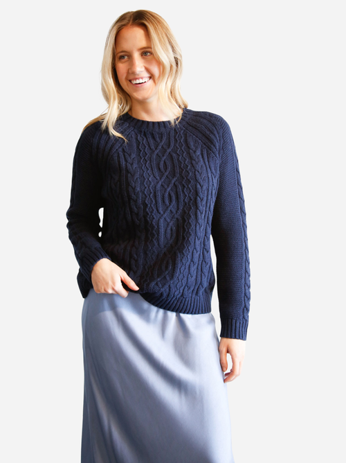 売れ筋商品|||エイブル ニット&セーター アウター レディース Women's Claudette Fisherman Sweater Heather grey Claudette Fisherman Sweater – ABLE