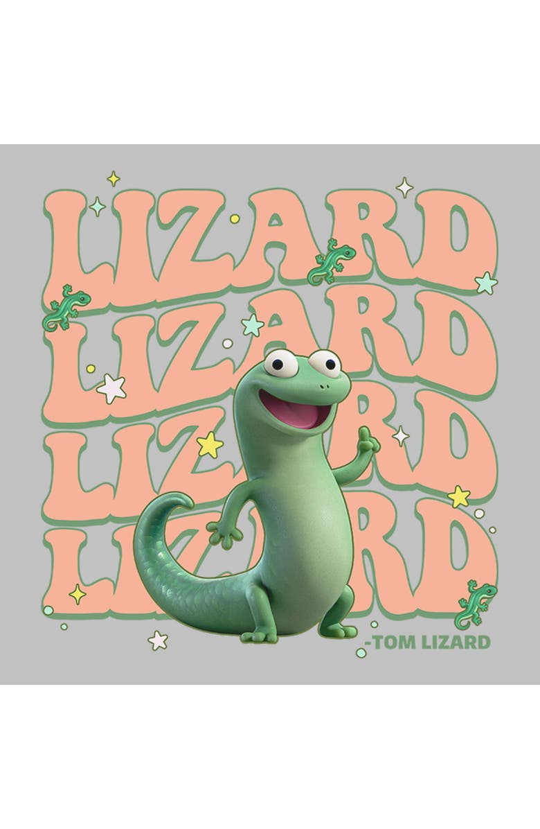 Hoppers Women's Hoppers Tom Lizard Colorful Star  Graphic T-Shirt, Alternate, color, Athletic Heather