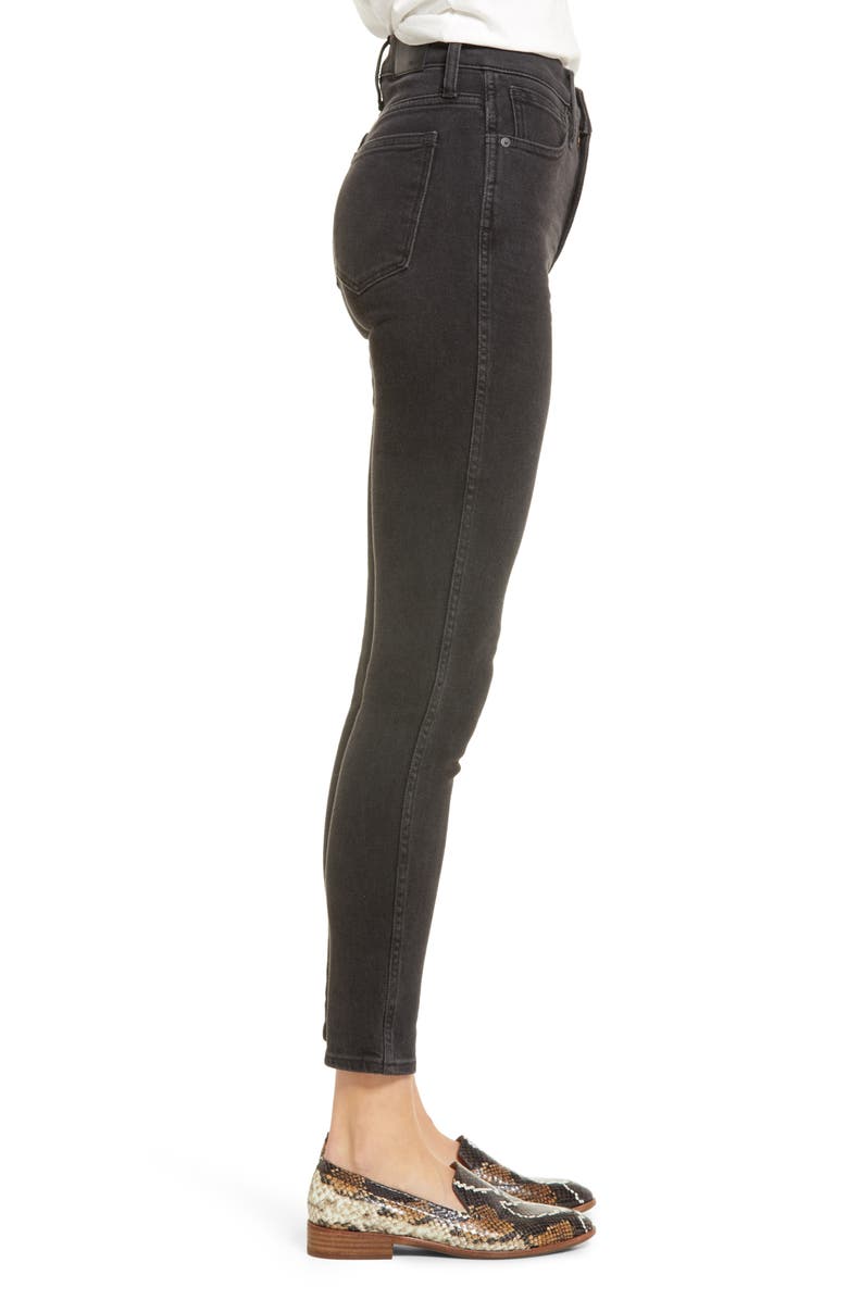 Madewell 10-Inch High Waist Ankle Skinny Jeans, Alternate, color, 