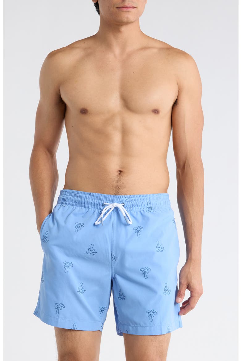 Sano 6.5-Inch Swim Shorts, Main, color, DENIM BLUE