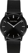 Calvin Klein Exceptional Mesh Strap Watch & Bracelet Set