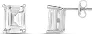 SHYMI Emerald Cut Prong Set Stud Earrings