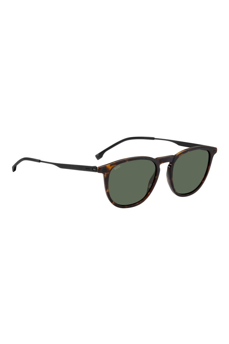 52mm Round Sunglasses, Alternate, color, HAVANA MATTE BLACK
