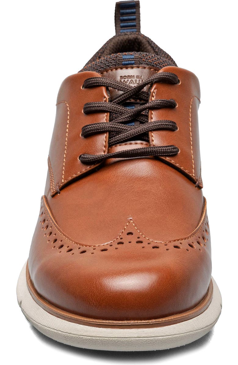 NUNN BUSH Stance Wingtip Derby - Wide Width Available, Alternate, color, Cognac Multi