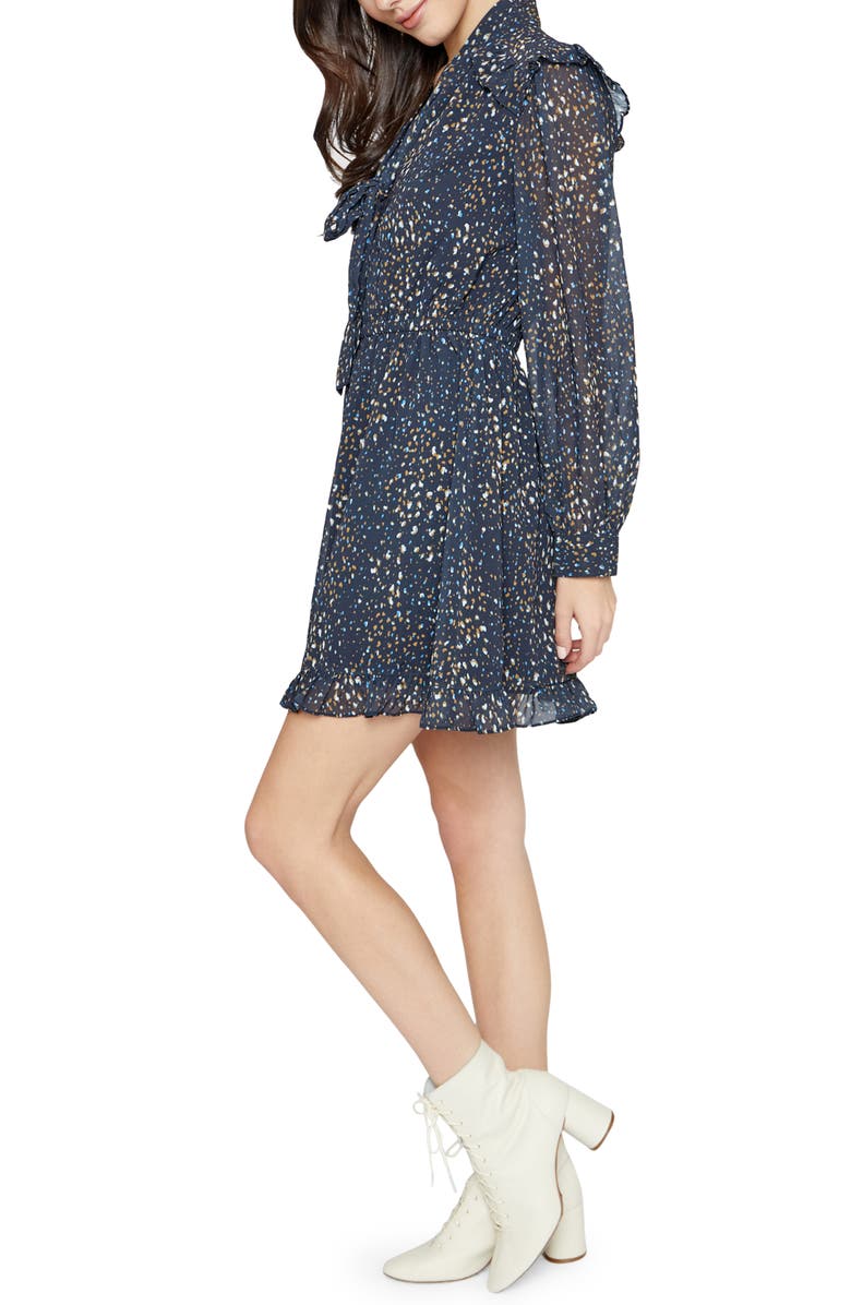 Lost + Wander Valerie Star Long Sleeve Minidress, Alternate, color, 