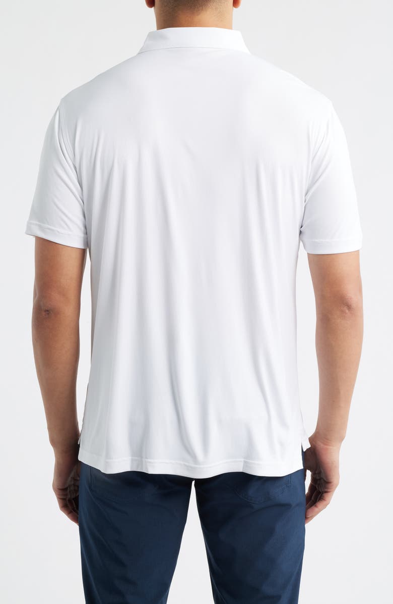 Peter Millar Featherweight Mélange Performance Polo, Alternate, color, White