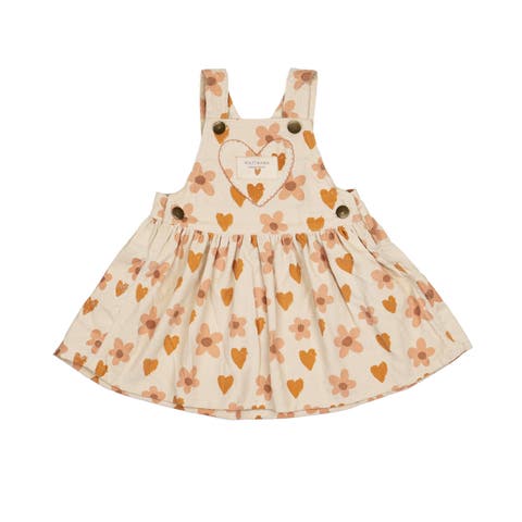 Heart Pocket Overall Dress (Toddler & Little Kid)