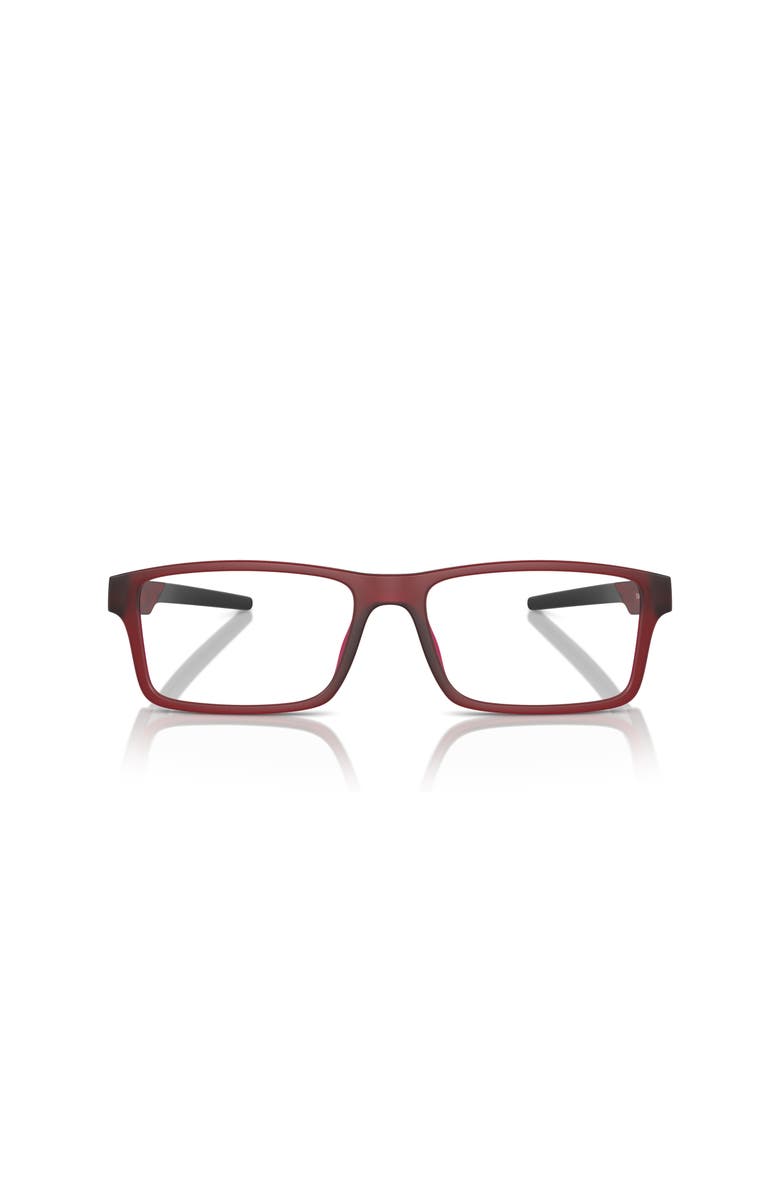 Scuderia Ferrari 57mm Rectangle optical glasses, Alternate, color, Red