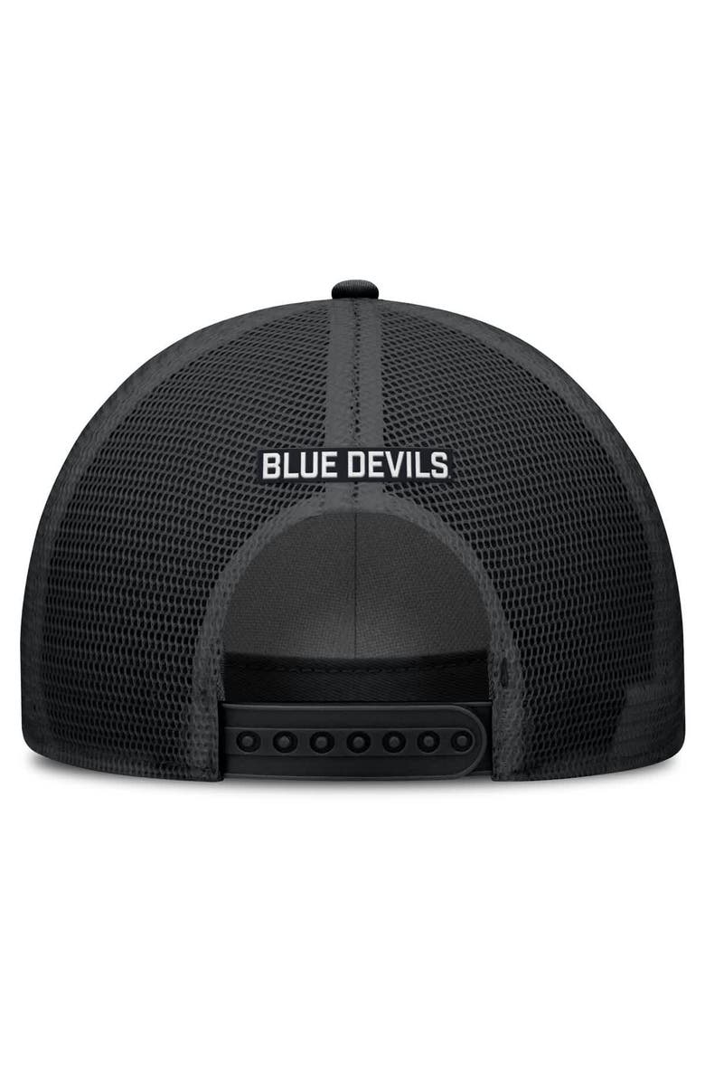 Nike Men's Nike Black Duke Blue Devils Rise Primetime Trucker Adjustable Hat, Alternate, color, Black
