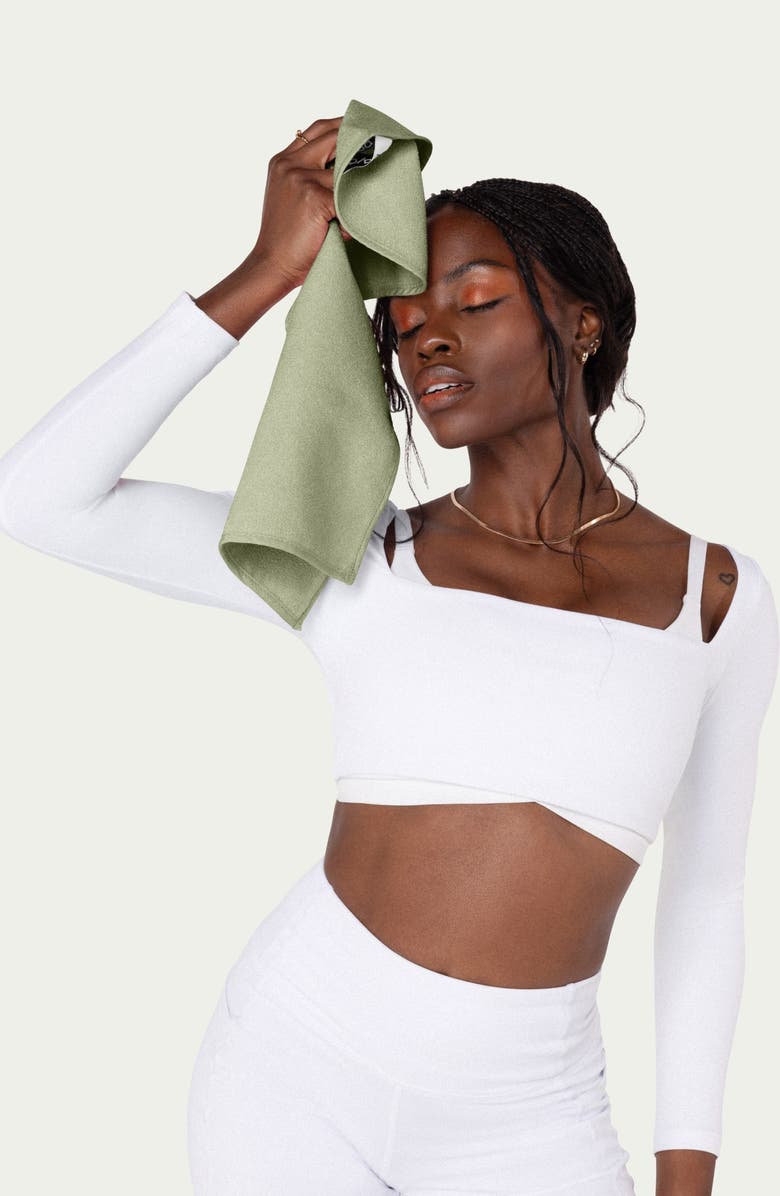 Bala The Mini Sweat Towel, Alternate, color, Sage