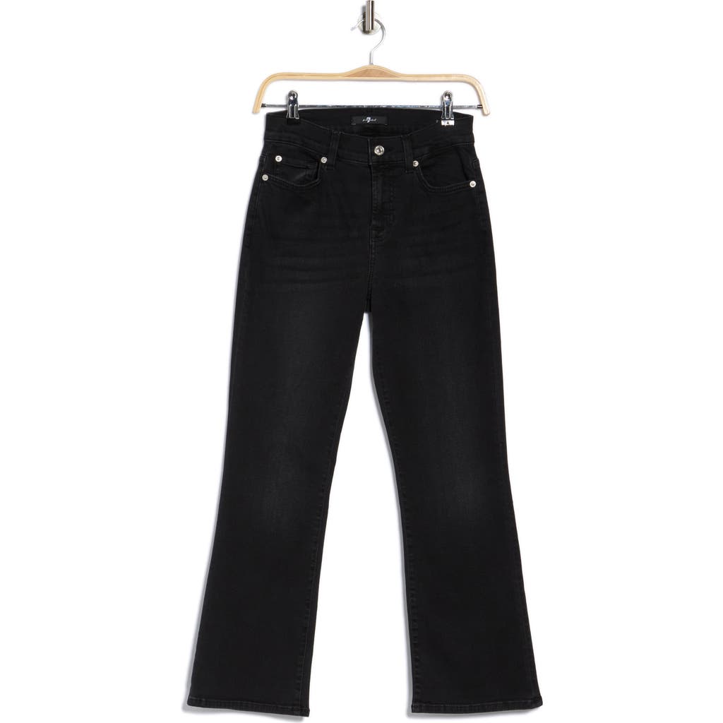 7 For All Mankind Daisy Ankle Bootcut Jeans In Black