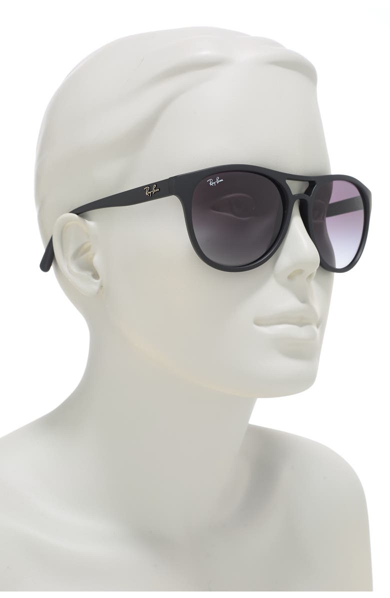 Ray-Ban 58mm Round Sunglasses, Alternate, color, Black